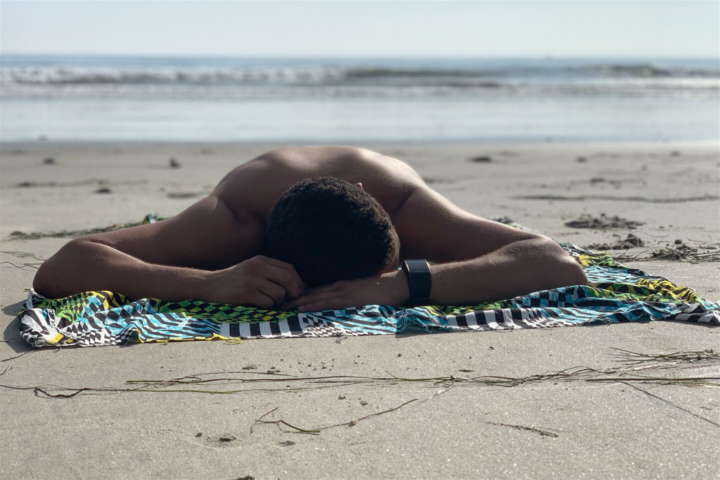 A quiet moment on the beach near the ranch