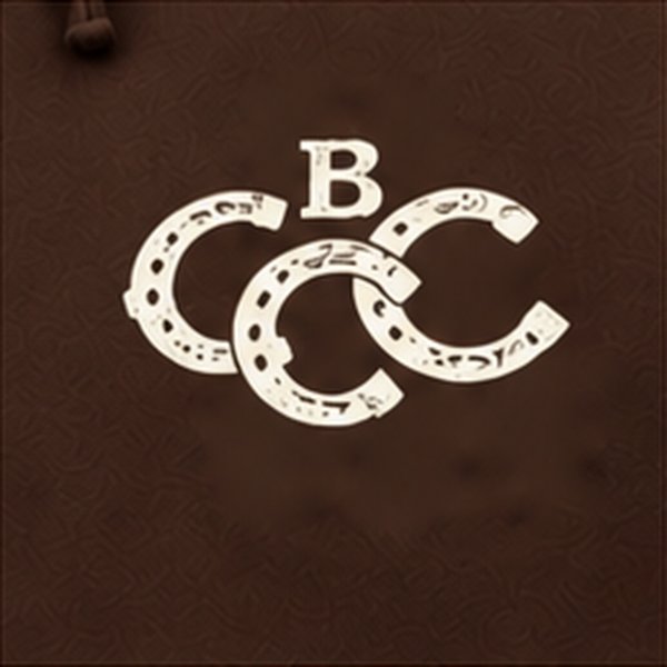 B and three horseshoe Cs on the hoodie chest